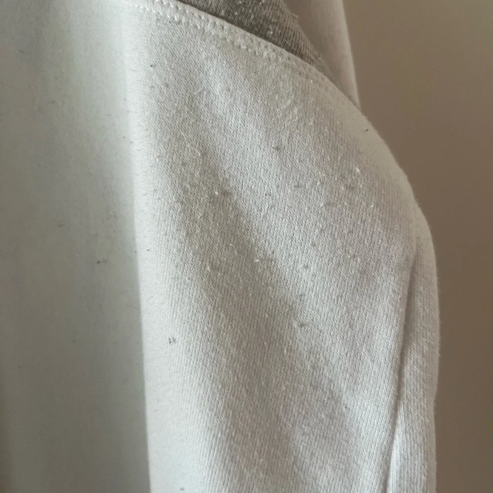 Tommy Hilfiger Women's White and Gray Logo Sweatshirt - Picture 4 of 4